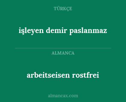 arbeitseisen rostfrei - işleyen demir paslanmaz