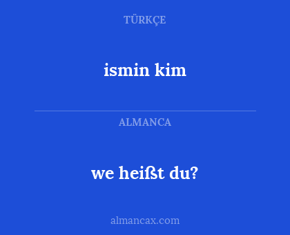 we heißt du? - ismin kim