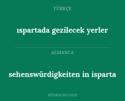 ıspartada gezilecek yerler - sehenswürdigkeiten in isparta