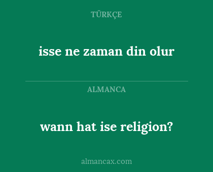 wann hat ise religion? - isse ne zaman din olur