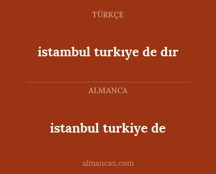 istambul turkıye de dır - istanbul turkiye de
