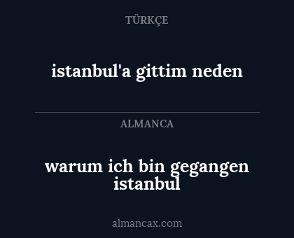 warum ich bin gegangen istanbul - istanbul'a gittim neden