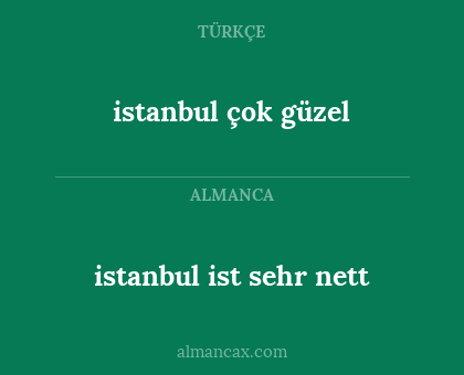 istanbul çok güzel - istanbul ist sehr nett