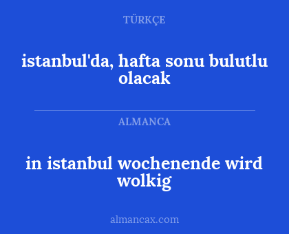 in istanbul wochenende wird wolkig - istanbul'da, hafta sonu bulutlu olacak