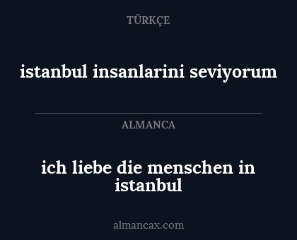 istanbul insanlarini seviyorum - ich liebe die menschen in istanbul