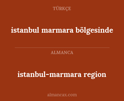 istanbul marmara bölgesinde - istanbul-marmara region