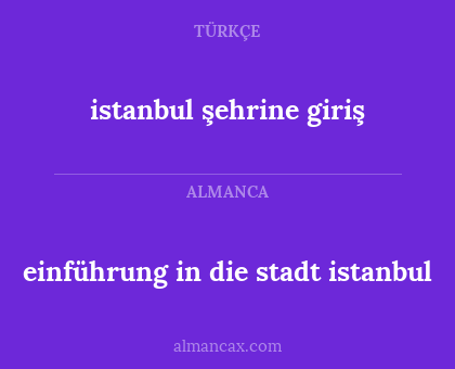 istanbul şehrine giriş - einführung in die stadt istanbul