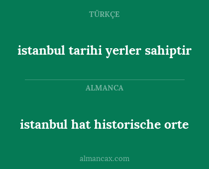 istanbul tarihi yerler sahiptir - istanbul hat historische orte