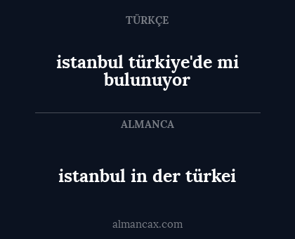 istanbul in der türkei - istanbul türkiye'de mi bulunuyor