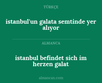 istanbul'un galata semtinde yer alıyor - istanbul befindet sich im herzen galat