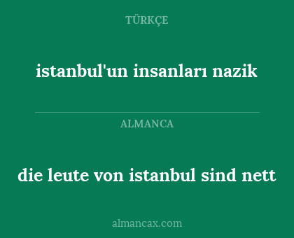 istanbul'un insanları nazik - die leute von istanbul sind nett