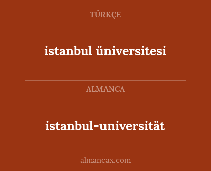 istanbul-universität - istanbul üniversitesi