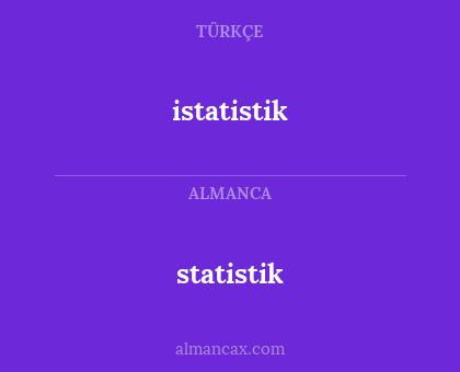 statistik - istatistik
