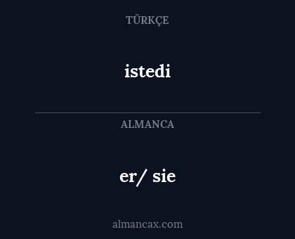 er/ sie - istedi