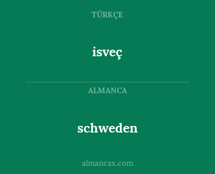 schweden - isveç