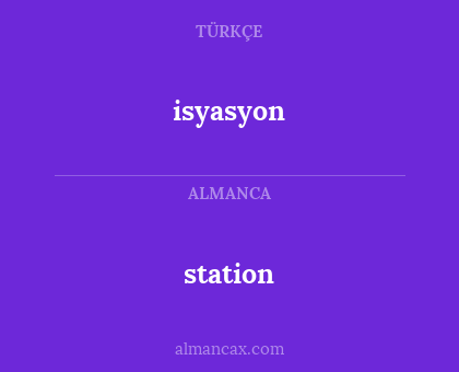 station - isyasyon
