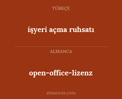 işyeri açma ruhsatı - open-office-lizenz