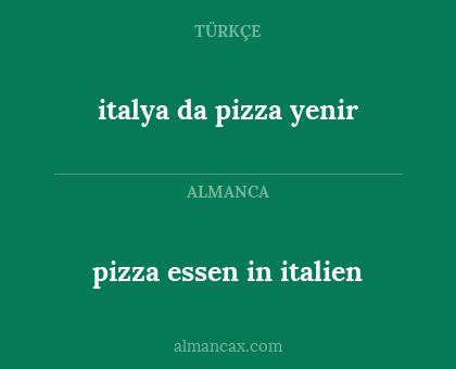 pizza essen in italien - italya da pizza yenir