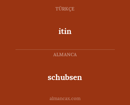 itin - schubsen