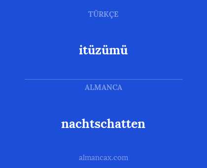 itüzümü - nachtschatten