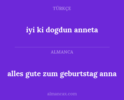 alles gute zum geburtstag anna - iyi ki dogdun anneta