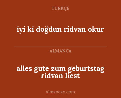 iyi ki doğdun ridvan okur - alles gute zum geburtstag ridvan liest