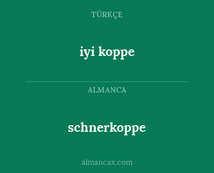 schnerkoppe - iyi koppe
