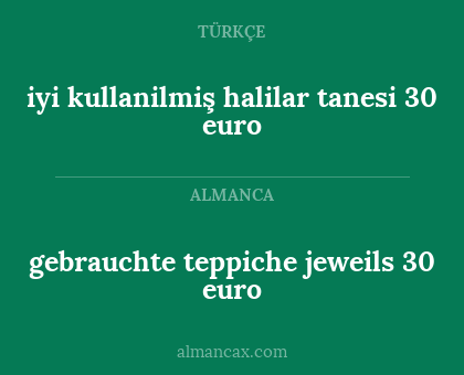 gebrauchte teppiche jeweils 30 euro - iyi kullanilmiş halilar tanesi 30 euro