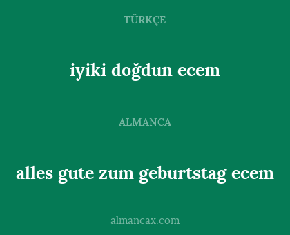 alles gute zum geburtstag ecem - iyiki doğdun ecem