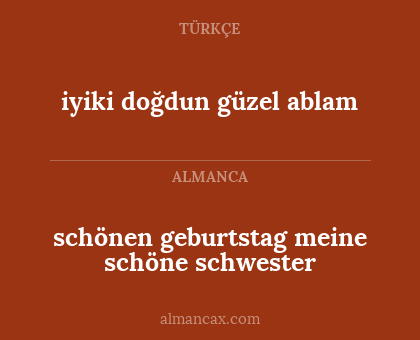 iyiki doğdun güzel ablam - schönen geburtstag meine schöne schwester