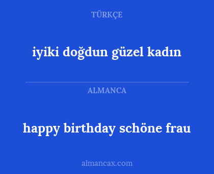 happy birthday schöne frau - iyiki doğdun güzel kadın