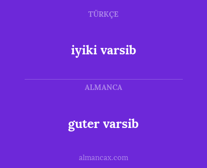 guter varsib - iyiki varsib