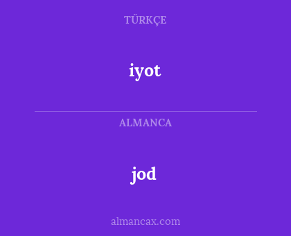 iyot - jod