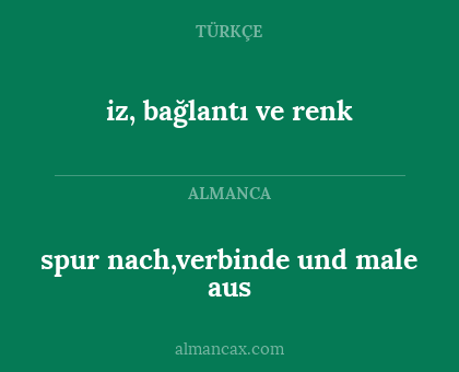 spur nach,verbinde und male aus - iz, bağlantı ve renk