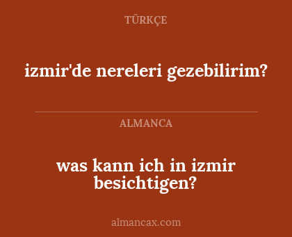was kann ich in izmir besichtigen? - izmir'de nereleri gezebilirim?
