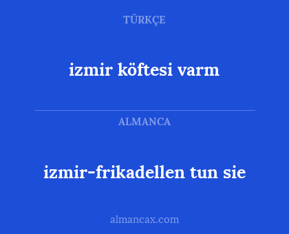 izmir köftesi varm - izmir-frikadellen tun sie