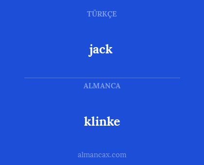 jack - klinke