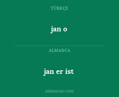 jan er ist - jan o