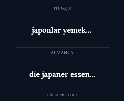 die japaner essen... - japonlar yemek...