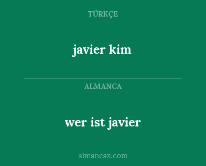 wer ist javier - javier kim