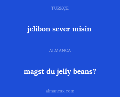 jelibon sever misin - magst du jelly beans?
