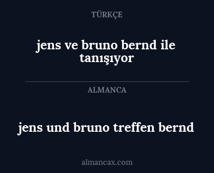 jens ve bruno bernd ile tanışıyor - jens und bruno treffen bernd