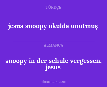 jesua snoopy okulda unutmuş - snoopy in der schule vergessen, jesus