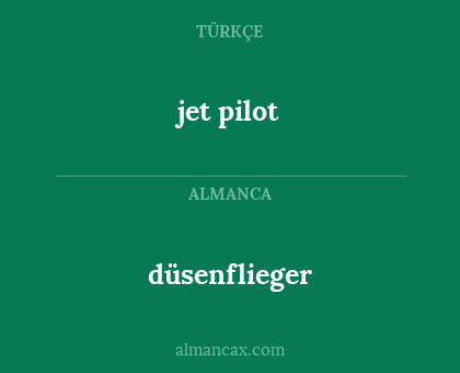 düsenflieger - jet pilot