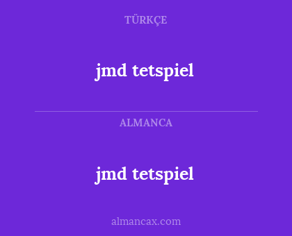 jmd tetspiel - jmd tetspiel
