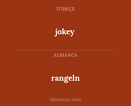 jokey - rangeln