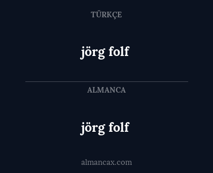 jörg folf - jörg folf