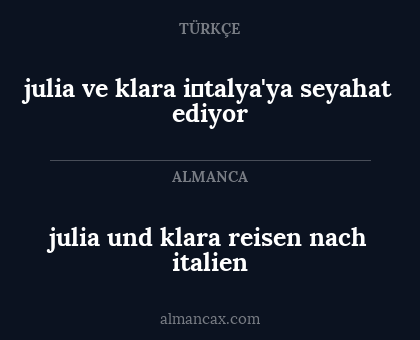 julia und klara reisen nach italien - julia ve klara i̇talya'ya seyahat ediyor