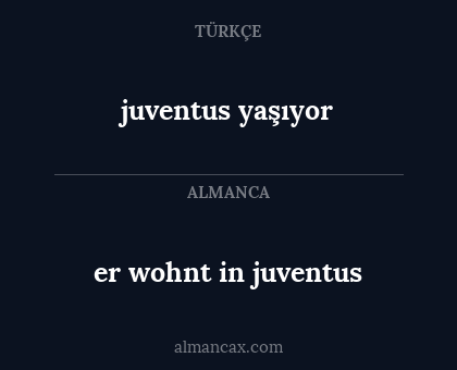 juventus yaşıyor - er wohnt in juventus