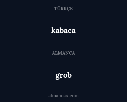 kabaca - grob